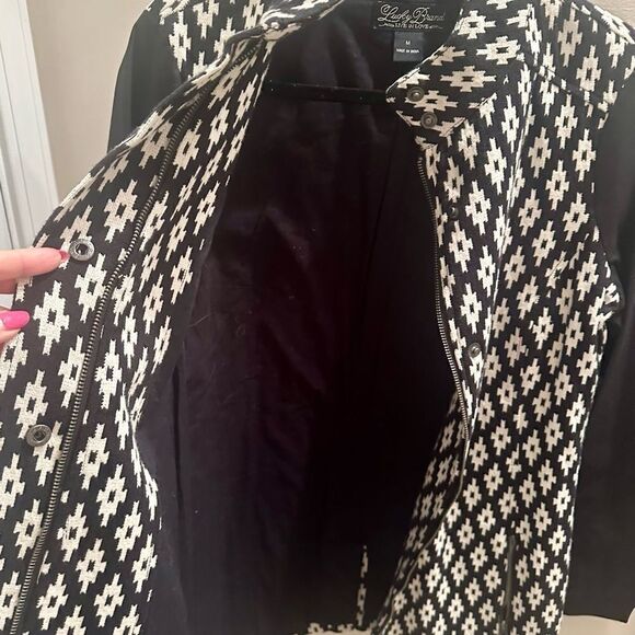 Lucky Brand black and white, Ikat print jacket. - Picture 4 of 5